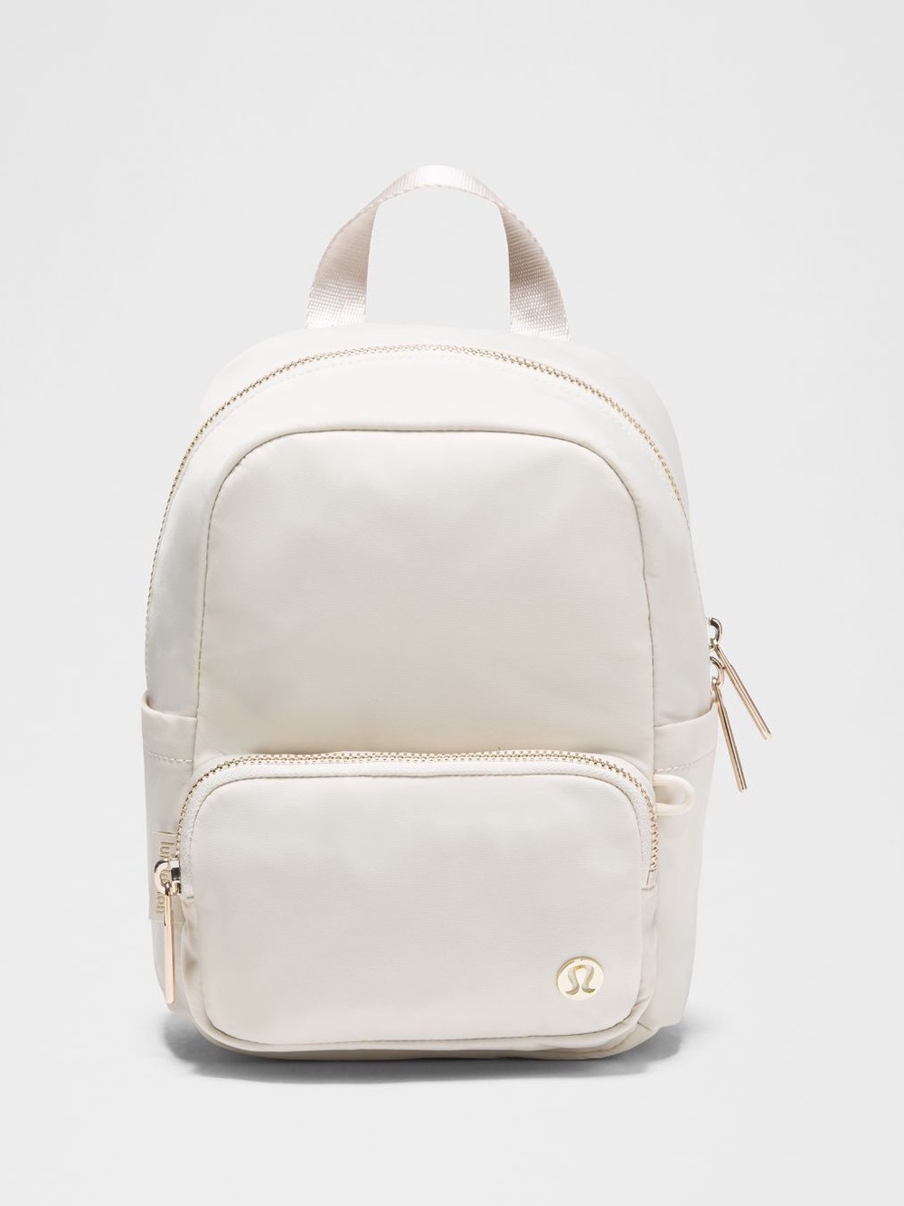 #1013 NWT Lululemon Everywhere Backpack Mini 4L Light Ivory Gold Hardware